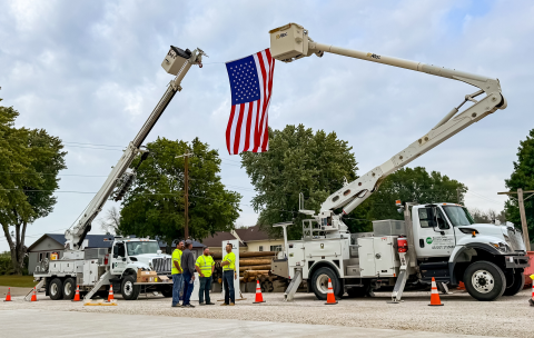 Member App Bucket Truck Flag